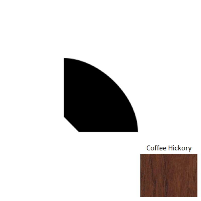 Weathered Portrait Coffee Hickory Quarter Round Moulding
