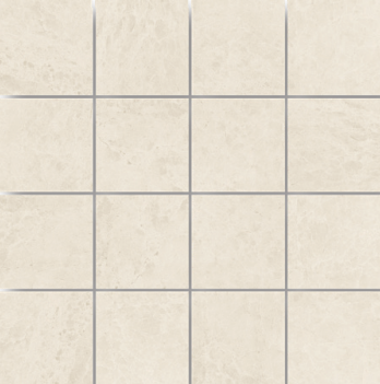 Hydra White Ceramic Mosaic - 3" X 3" - Matte