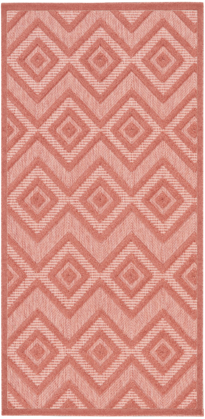 Versatile Coral / Orange Modern Area Rug