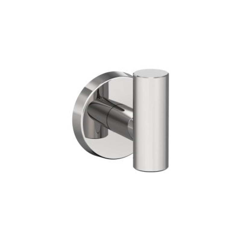 Arrondi Stainless Steel Single Prong Robe Hook - Polished Stainless Steel - 2" (51 Mm) Length