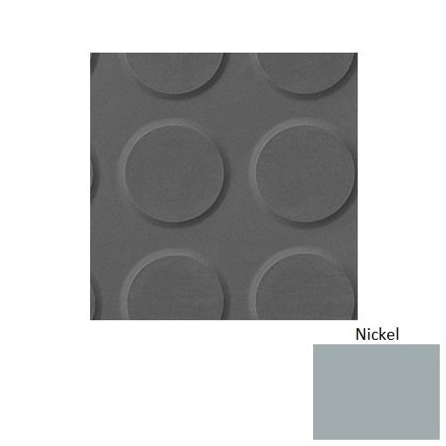 Flextones Nickel Rgt Radial Ii Rubber Distinct Designs Tile - Textured - 18" X 18"