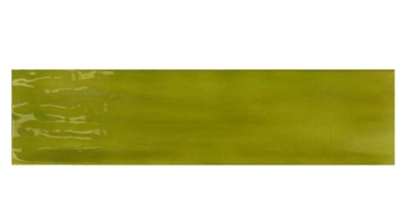 Joyful Lime Ceramic Tile - Glossy - 4" X 16"