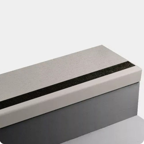 Johnsonite Zephyr Rice Paper Rubber Angle Fit Stair Tread