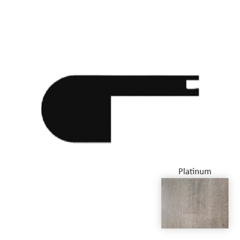 1800 Series Platinum Ii Luxury Vinyl Moulding / Trim - 94" Flush Stair Nose - Embossed