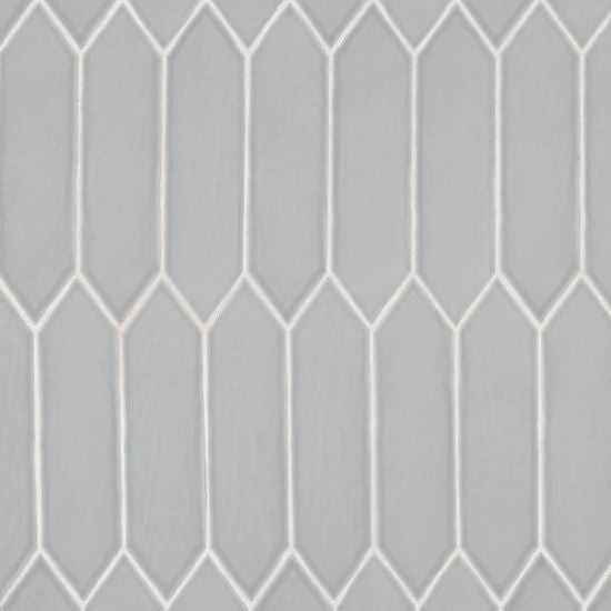 Reine Gray Ceramic Tile - Matte - 3" X 12" Picket Fence