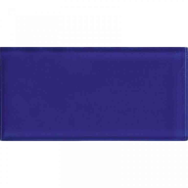 Color Palette Cobalt Blue Glass Tile - Glossy