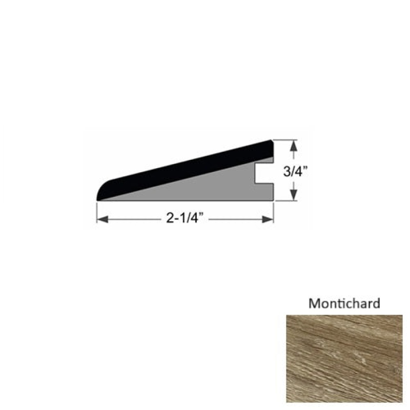 Domaine Ii Montrichard Hardwood Moulding / Trim - 2 1/4" X 96 1/2" Ramp Reducer - Urethane