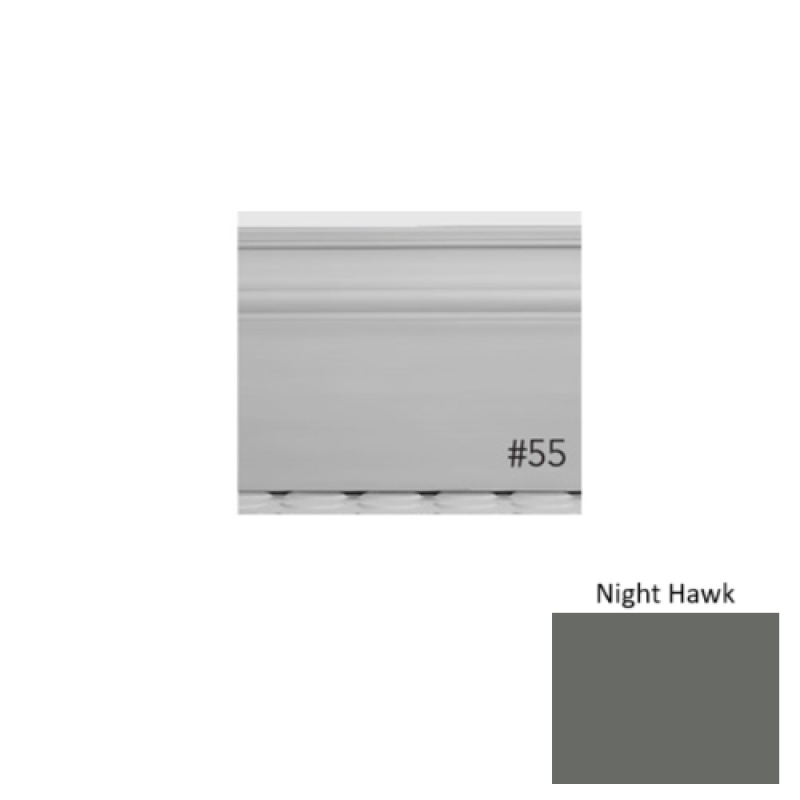 Pinnacle Plus #55 Nobility Night Hawk Rubber Wall Base 5 1/2" x 8 Ft