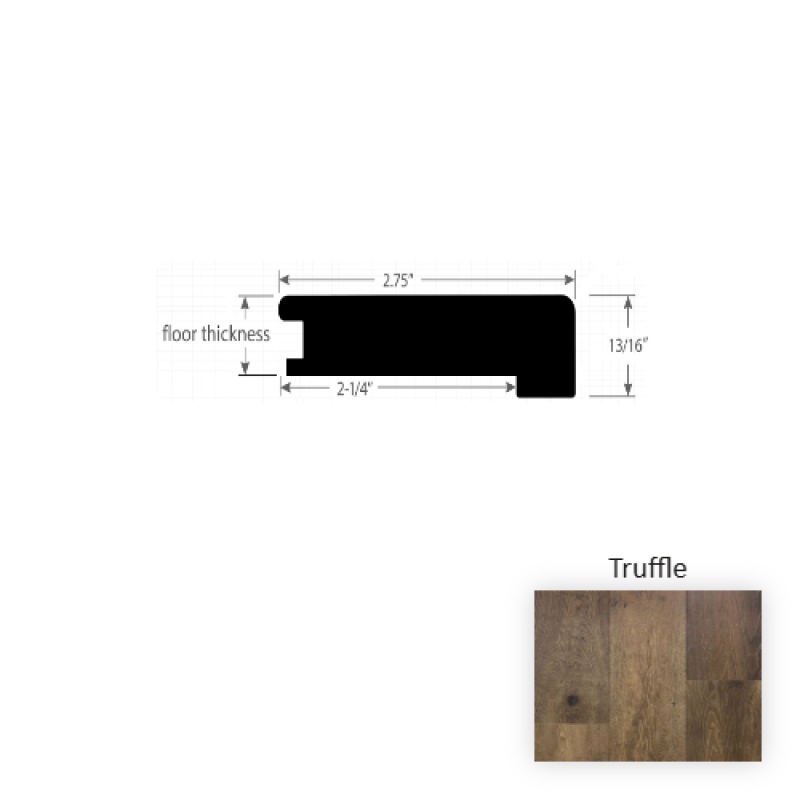 Reserve Truffle Square Flush Stair Nose