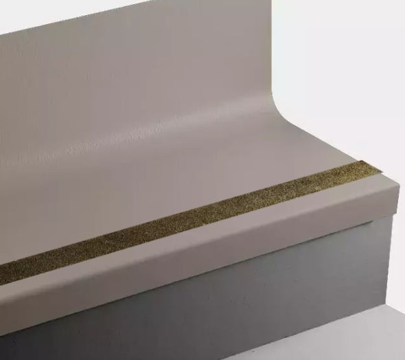 Johnsonite Poetry Plum Hammered Stair Tread with Riser
