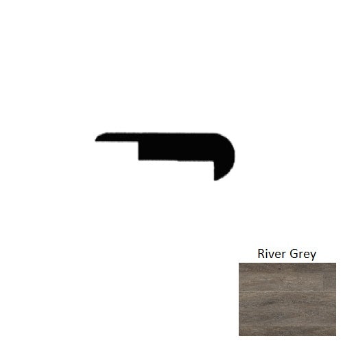 The Creek River Grey Luxury Vinyl Stair Nose