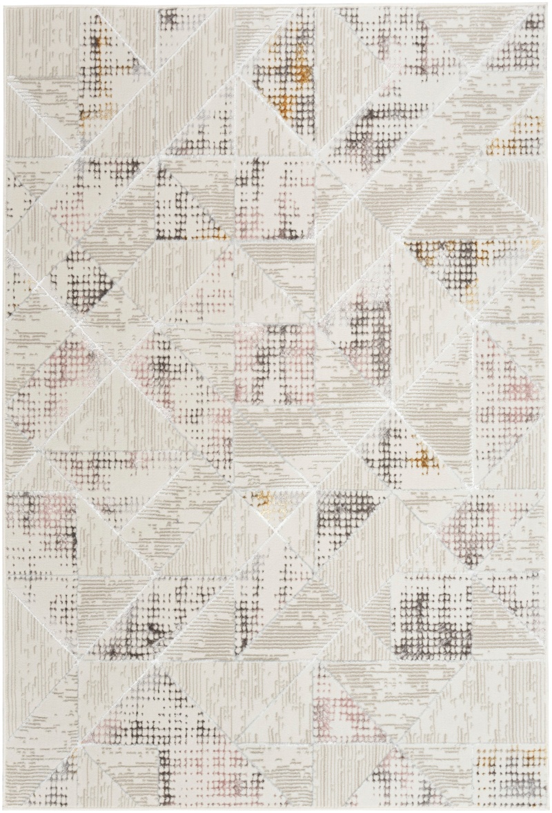 Glitz Ivory / Multi Contemporary Area Rug