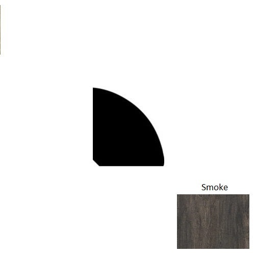 Mountain View Xl Smoke Hardwood Moulding / Trim - 84" Quarter Round - Wire Brushed