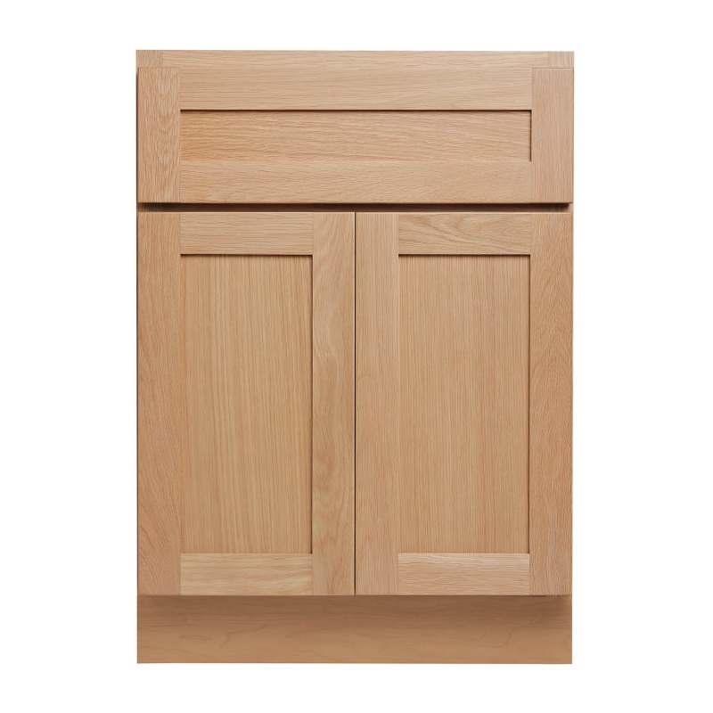 White Oak Wood Kitchen Base Cabinet