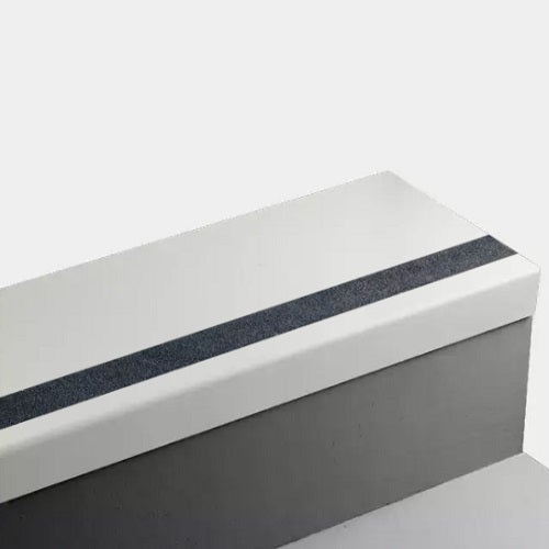 Johnsonite Snowbound Hammered Rubber Stair Tread