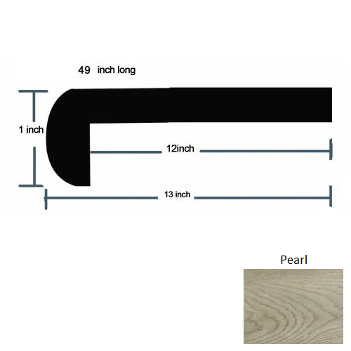 Paramount Pearl Luxury Vinyl Stair Tread