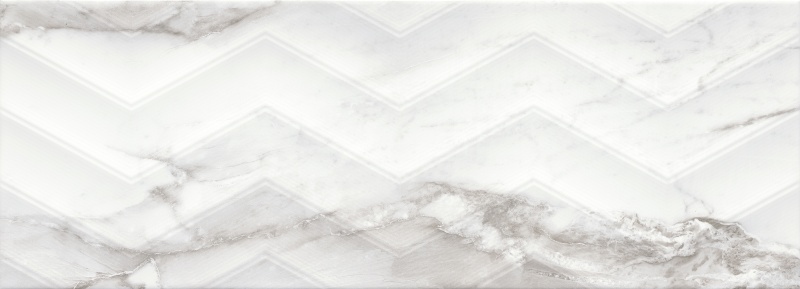 Sculpture Venato Chevron Ceramic Tile - Glossy - 13" X 36"