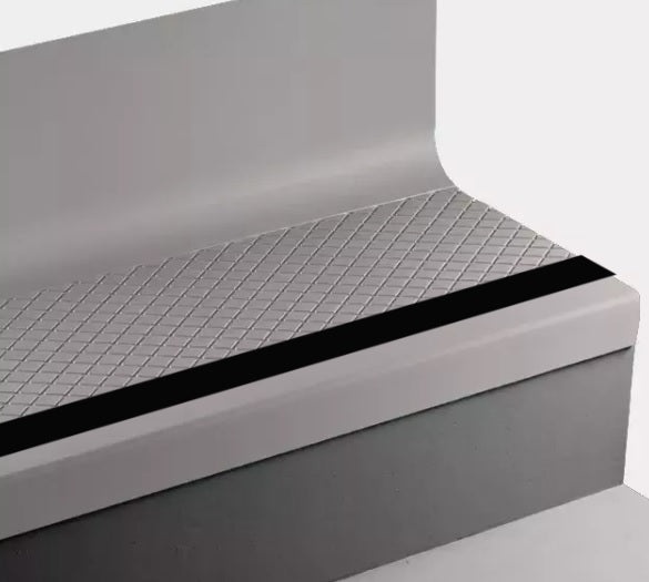 Whispering Mist Diamond Rubber Stair Tread