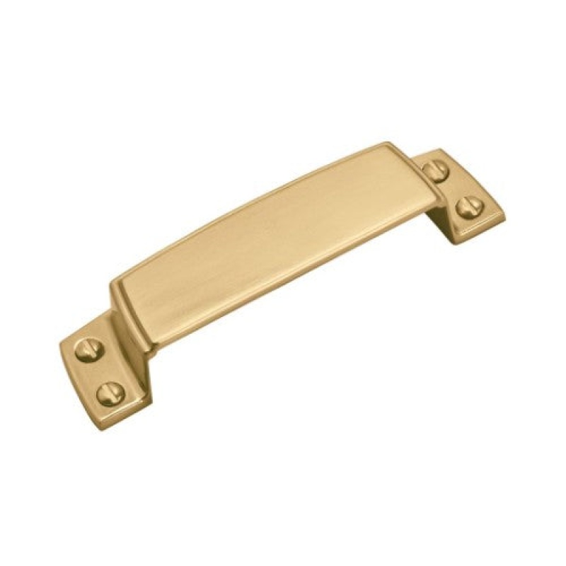 Highland Ridge Zinc Cabinet Cup Pull - Champagne Bronze - 3 1/2" (89 Mm) Center To Center