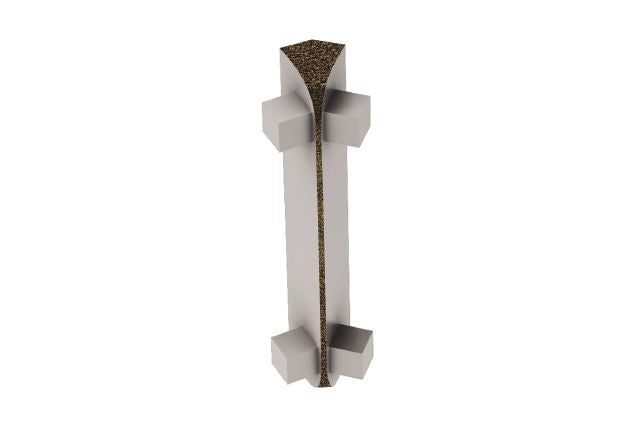Rondec Ct 135 Degree Inside Corner Metal Tile Edging Trim - Bronze Textured Color Coated Aluminum