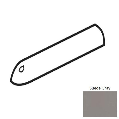 Color Wheel Classic Suede Gray Ceramic Wall Trim