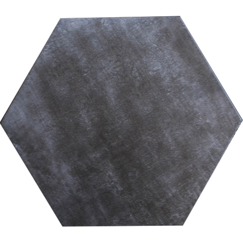 Travessa Dark Porcelain Tile - Matte - 13.39" X 15.36" Hexagon