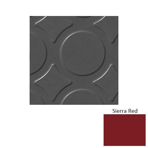 Flextones Sierra Red Rct Radial Iii Rubber Distinct Designs Tile - Textured - 18" X 18"