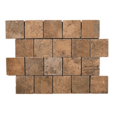 Old Chicago Porcelain Mosaic - 3" X 3" Staggered - Matte & Textured