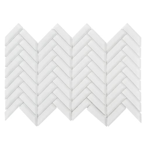 Reef Glass Lily Glass Mosaic - Herringbone - Matte