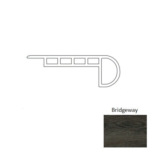 Adura Rigid Plank (Pp1) Sausalito Bridgeway Luxury Vinyl Moulding / Trim - 94" Overlap Stair Nose - Embossed