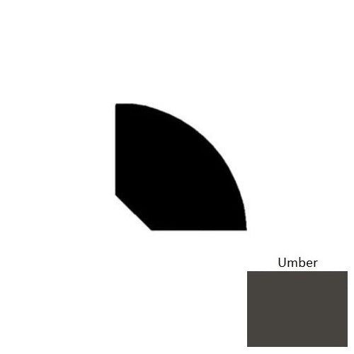 Umber Vinyl 166 Quarter Round - 1/2" x 12 Ft