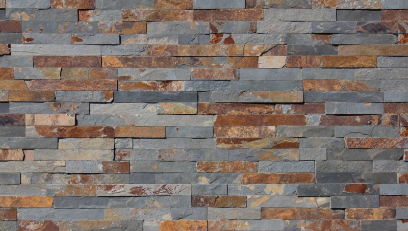 Multicolor Slate Ledgestone - Split Face - 6" X 24"