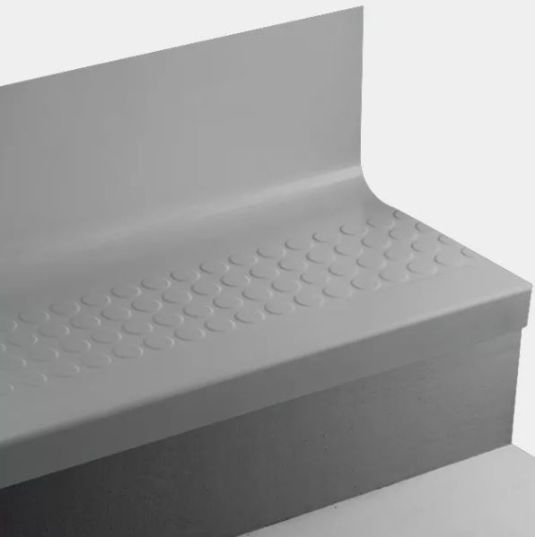 Johnsonite Medium Grey Raised Round Rubber Stair Tread