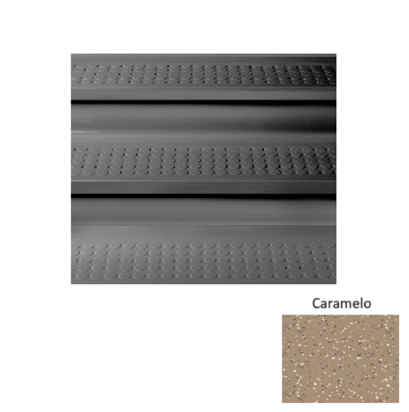 Fiesta Caramelo Stair Tread With Riser - Textured