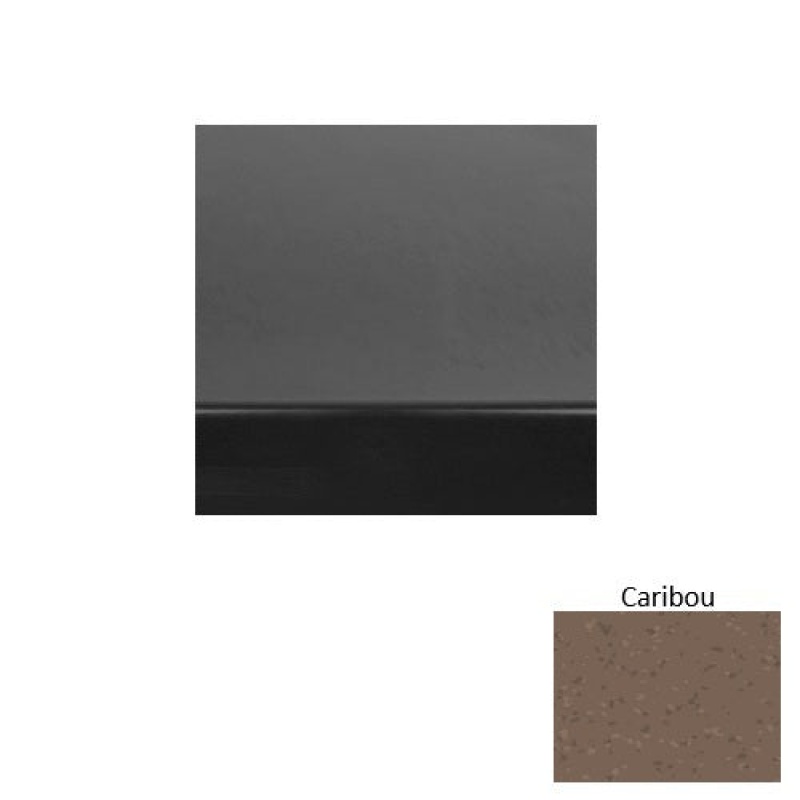 Roppe Symmetry 60 Caribou Smooth Rubber Stair Tread with DuPont Kevlar