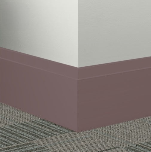 Burgundy Rubber Millwork Contoured Wall Base