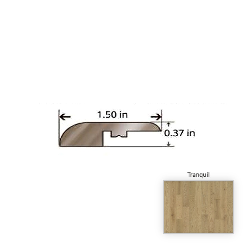 Serenity Oak Tranquil Hardwood Moulding / Trim - 84.25" Reducer - Truemark Glaze Tek