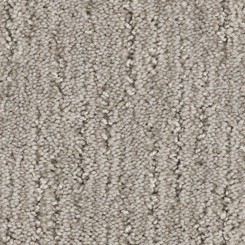 Sculptured Touch Pale Taupe Polyester Carpet - Pattern