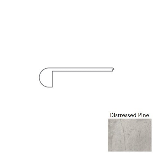 Distressed Pine Luxury Vinyl Flush Stair Nose