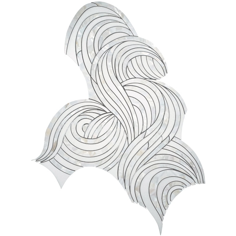 Majesty Josephine Shell Mosaic - 9.6" X 13" - Polished