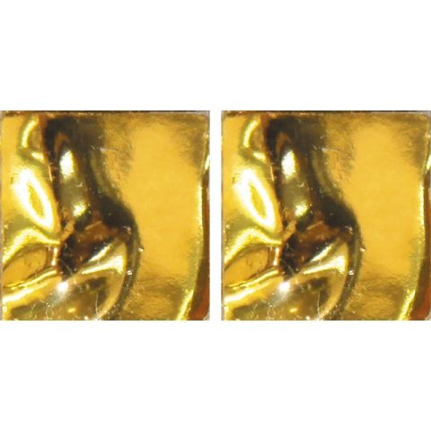 Alma Line F Gold Fg Fg02 15 Glass Mosaic - 0.8" X 0.8" - Glossy