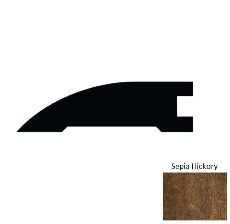 Weathered Portrait Sepia Hickory Hardwood Reducer Trim