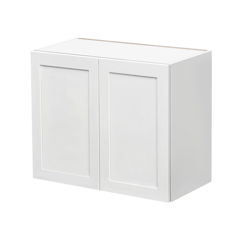 Mallorca White Shaker Wood Kitchen Wall Cabinet - 36" X 12" X 24" (Assembly Required) - White