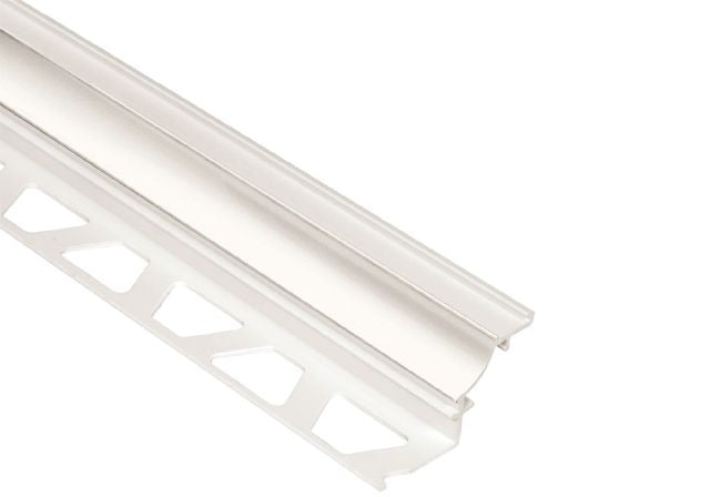 Dilex PHK PVC Cove-Shaped Tile Edging Trim - White