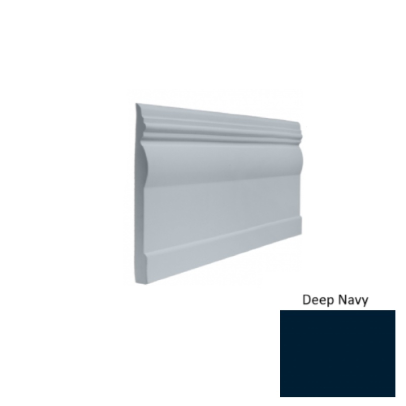 Contours #45 Novel Deep Navy Rubber Profiled Wall Base - Satin