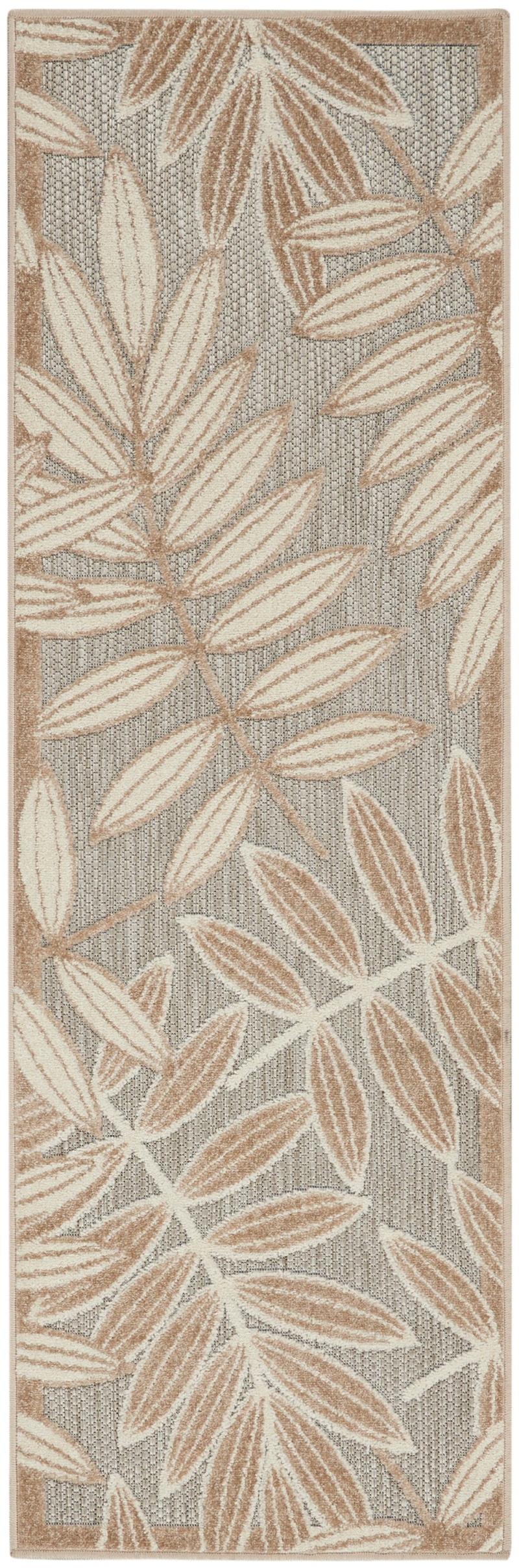 Aloha Alh18 Natural Polypropylene Tropical Area Rug – 6 Ft Runner