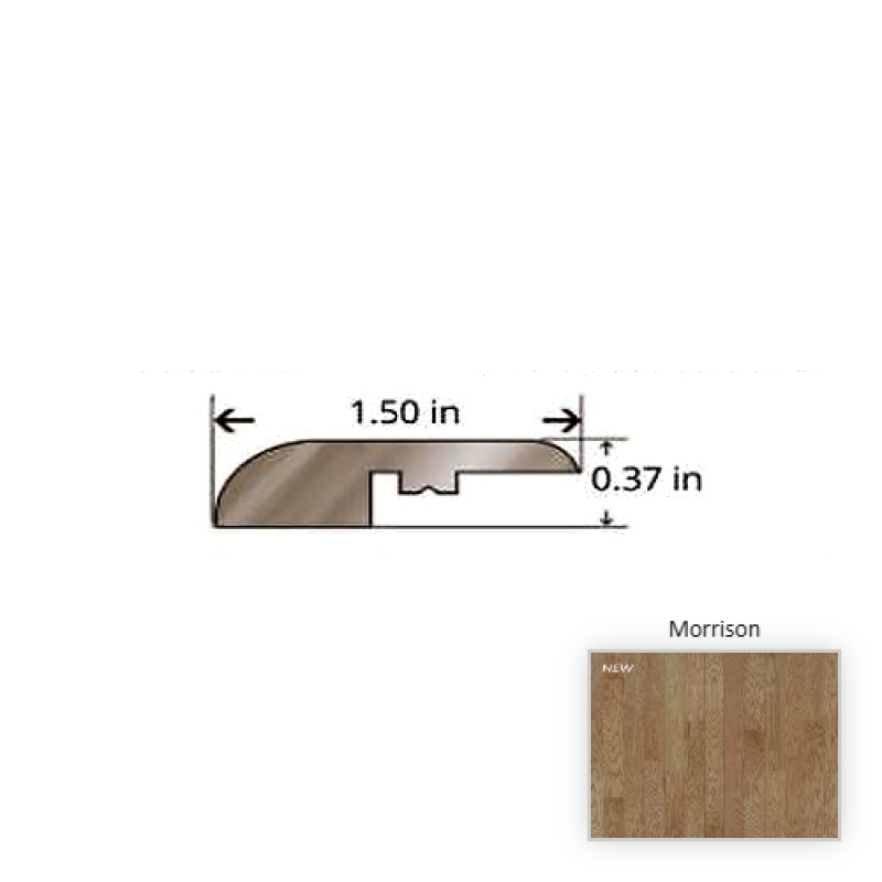 Novella Red Oak Morrison Hardwood Moulding / Trim - 84.25" Reducer - Nu Oil