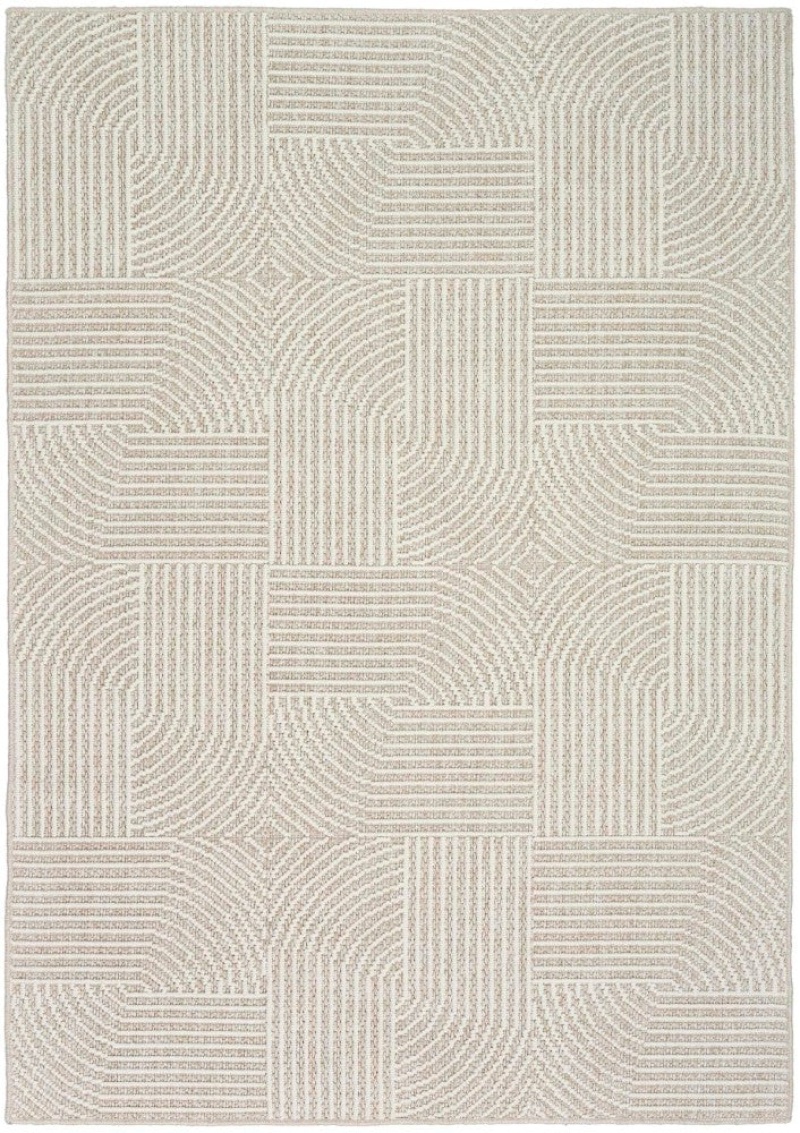 Natural Texture Beige Ivory Runner Rug
