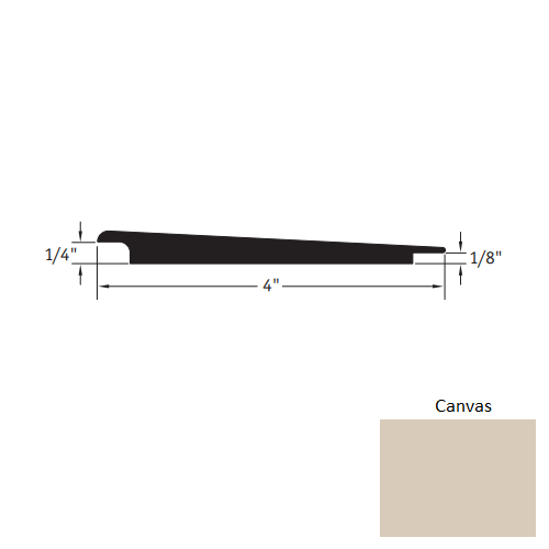 Canvas Vinyl Moulding / Trim for Wheeled Traffic Transition