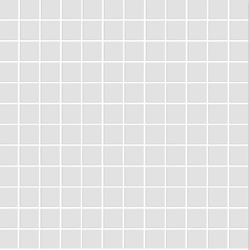 Cc Mosaics White Porcelain Mosaic - 1" X 1" - Matte